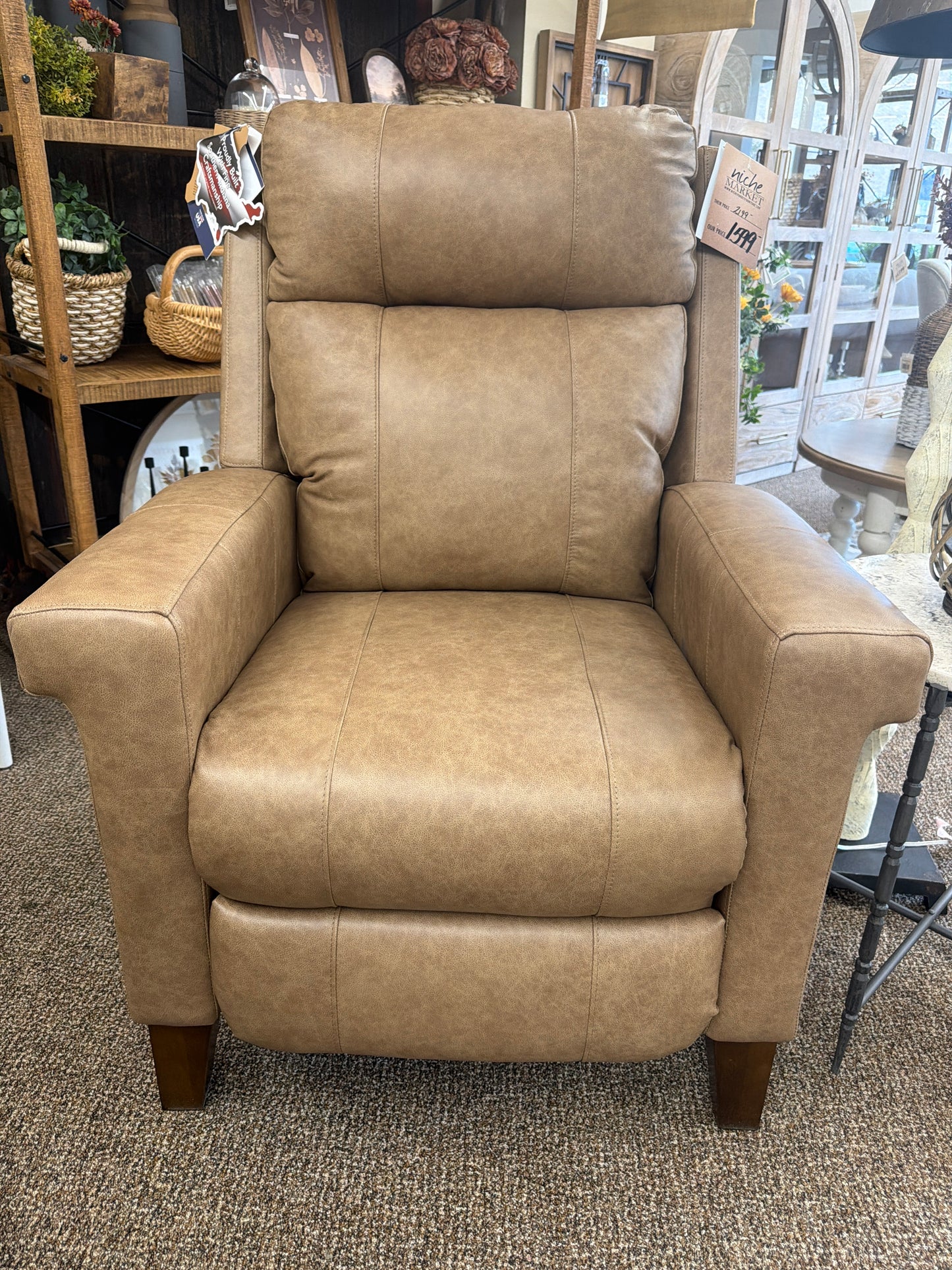 Umber Prima Leather Recliner