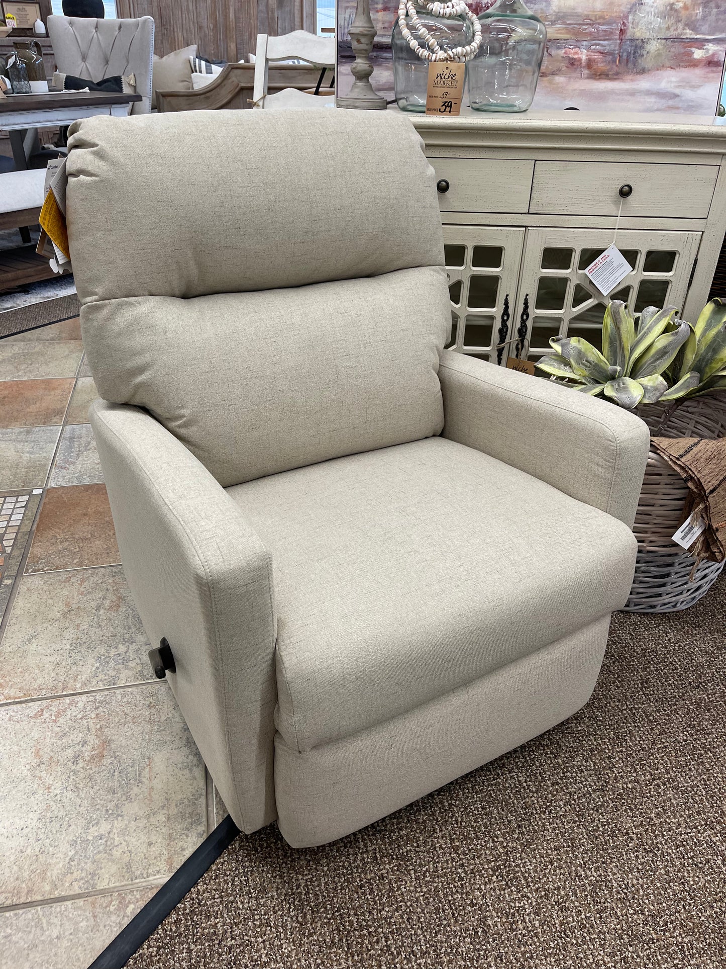 Covina Hemp Rocker Recliner