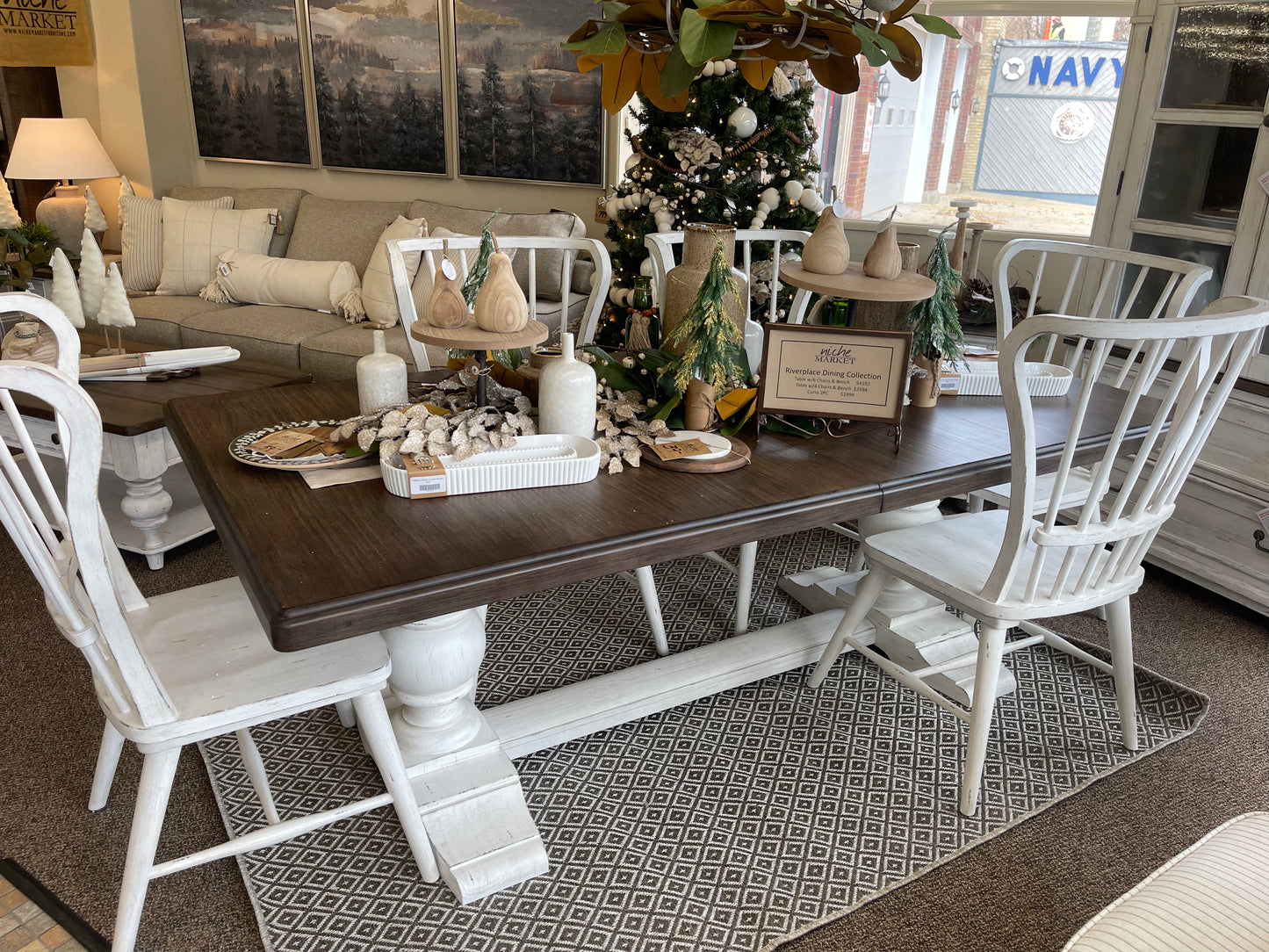 Riverplace Trestle Table w/Base