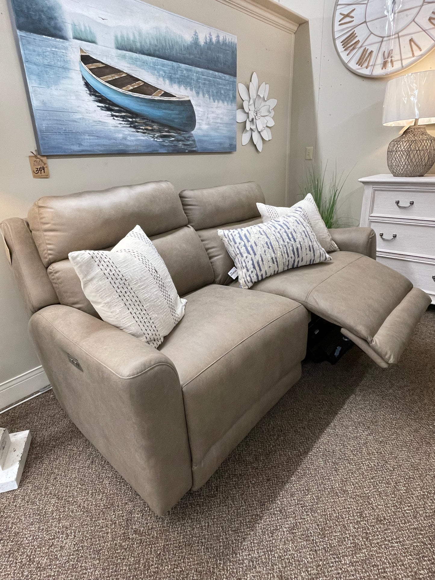 Telluride Camel 2PC Reclining Sofa