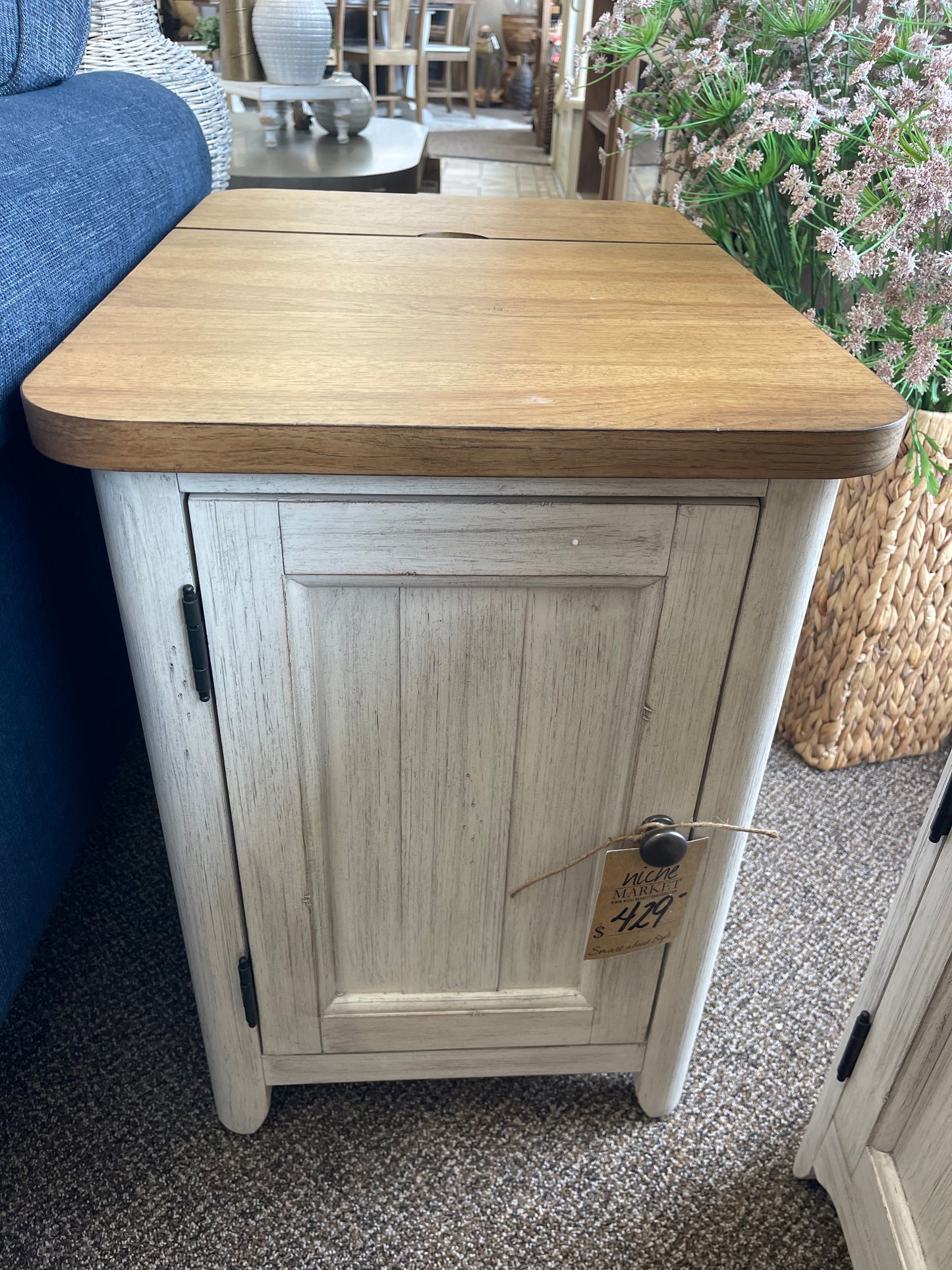 Farmhouse Reimagine Door Chair Side Table