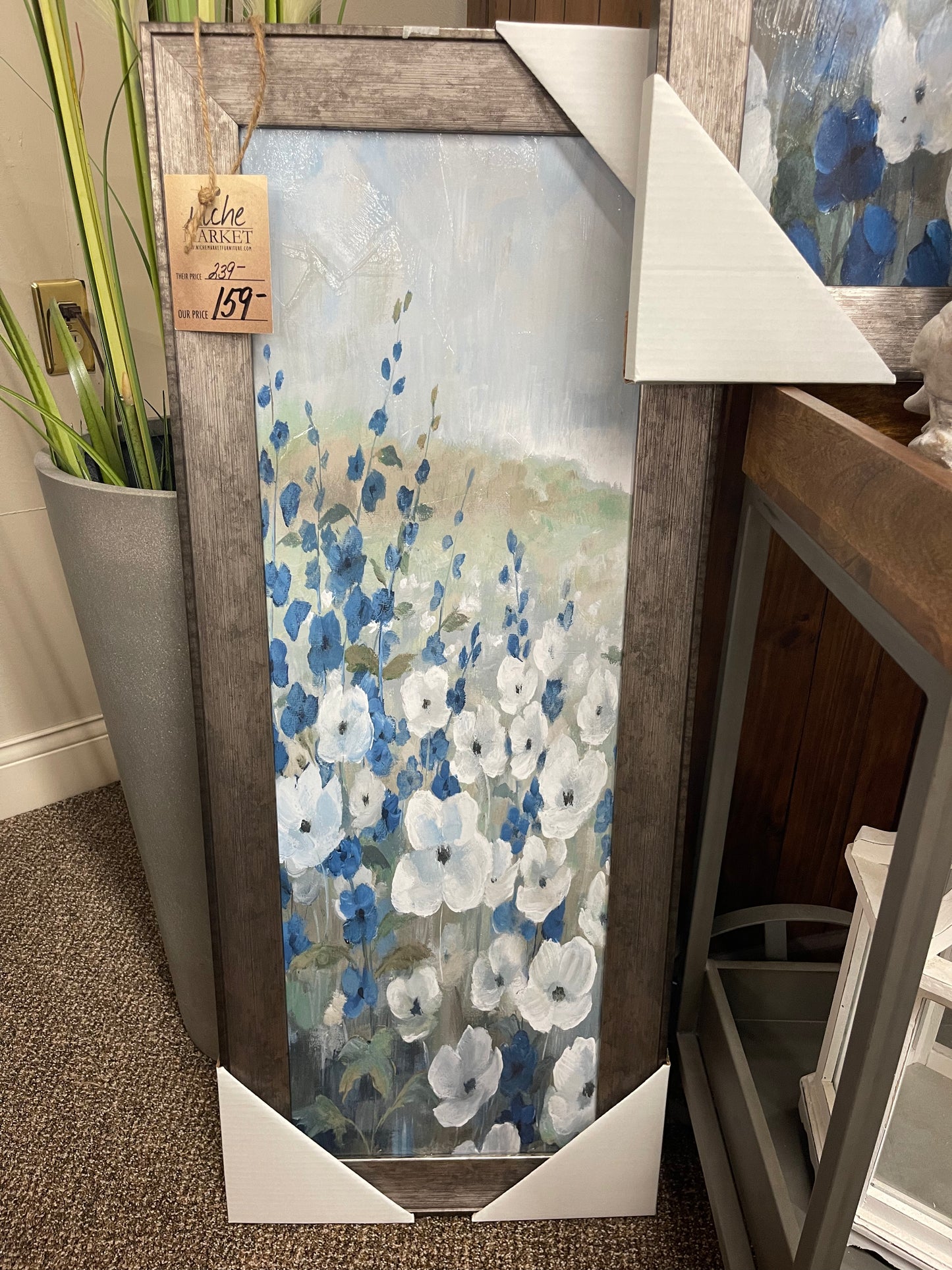 White Flower Mix Framed Print I