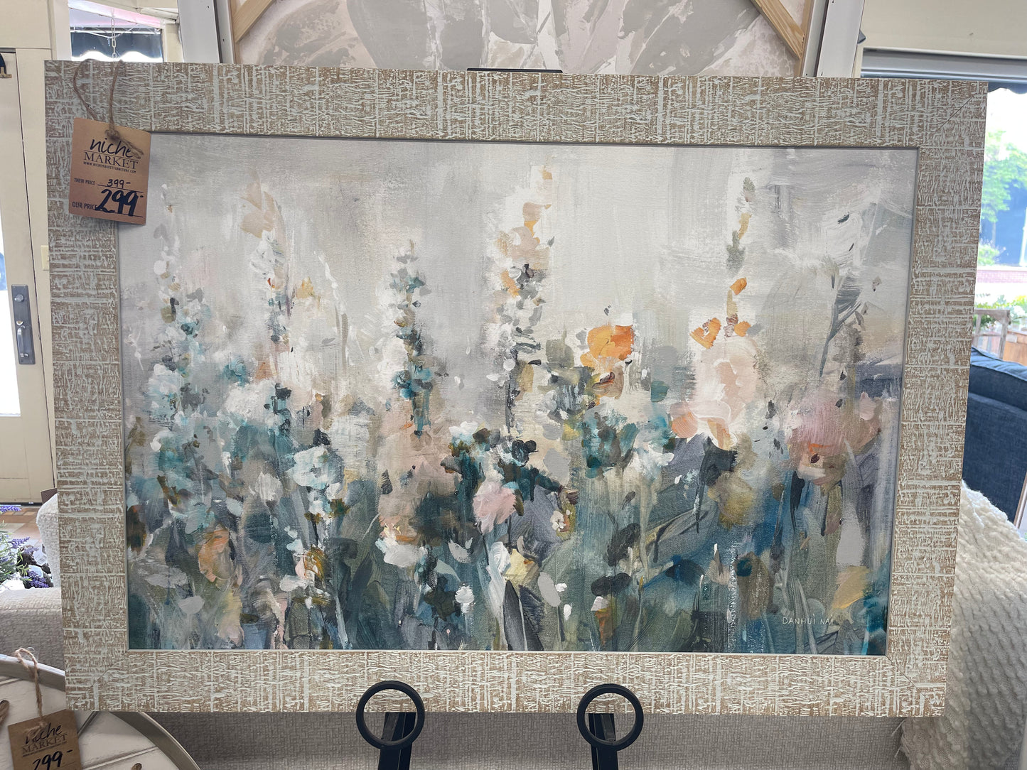 Blue Floral Mix framed Print