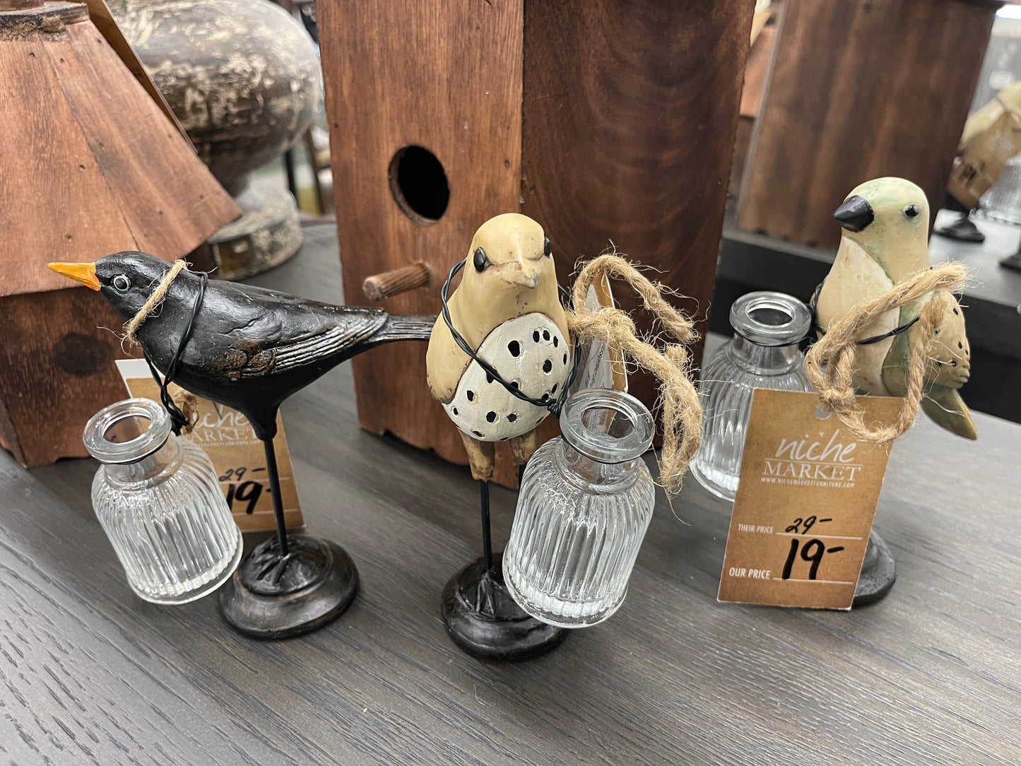 Assorted Bird Flower Holder