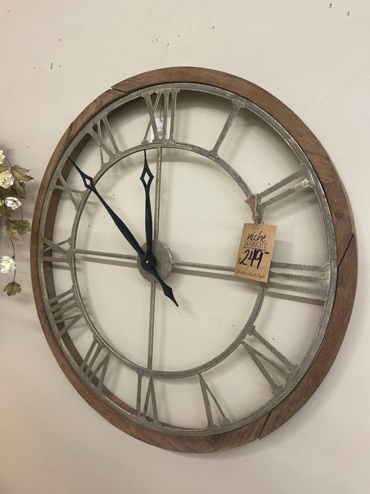 large farmhouse wall clock