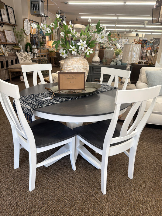 Verona Heather Gray-White Chair
