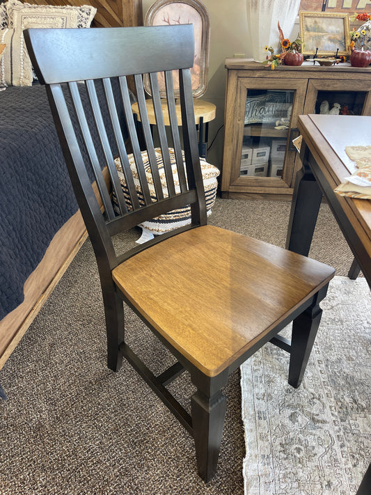 Vista Slatback Chair Hickory/Coal