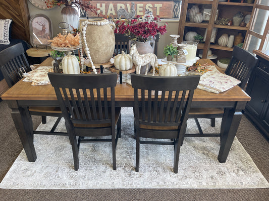 Vista Hickory/Coal Dining Table