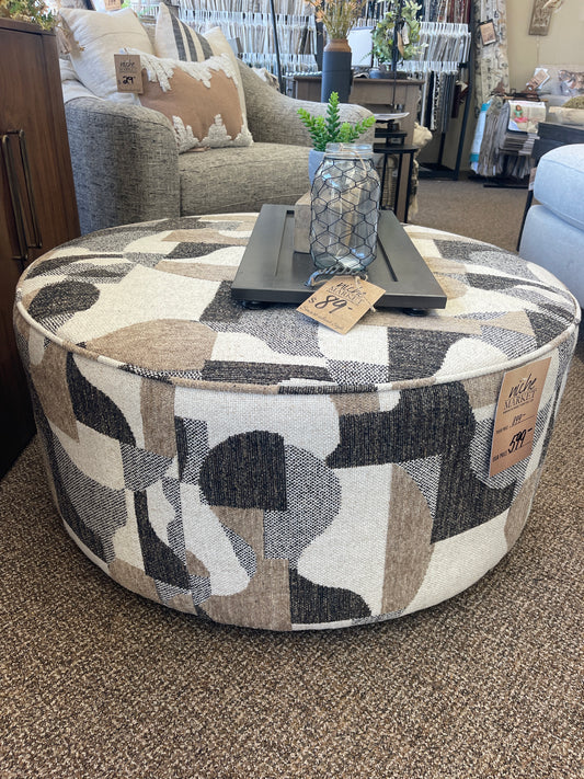 gold rush antique ottoman