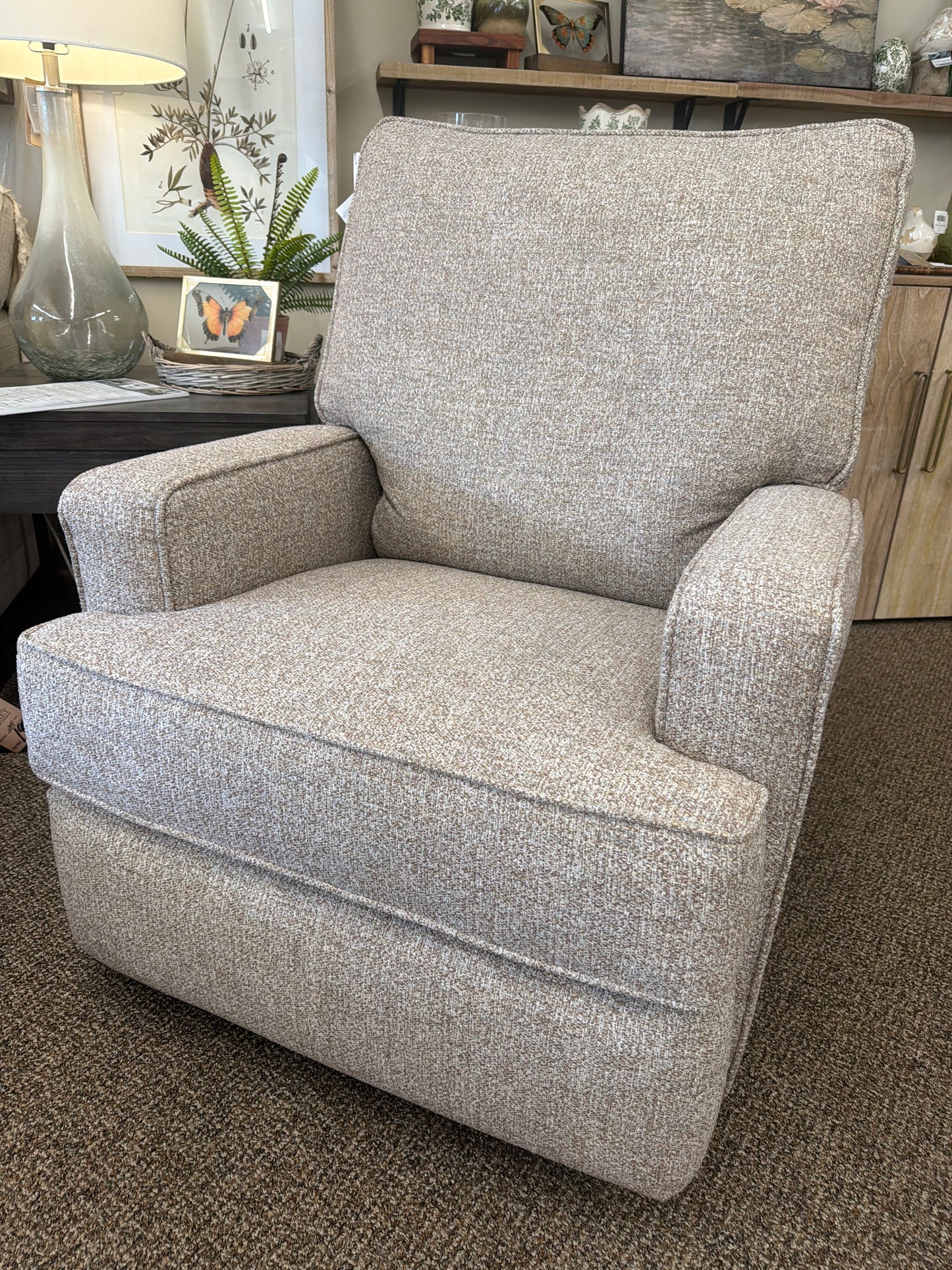 Kersey Mushroom Power Swivel Glider Recliner