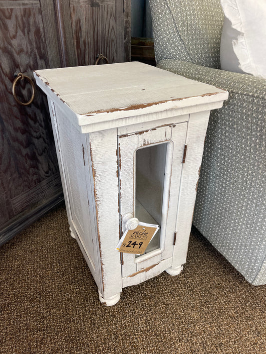 Aruba White Chairside Chest