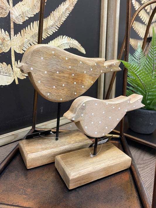 wood dot bird 4"