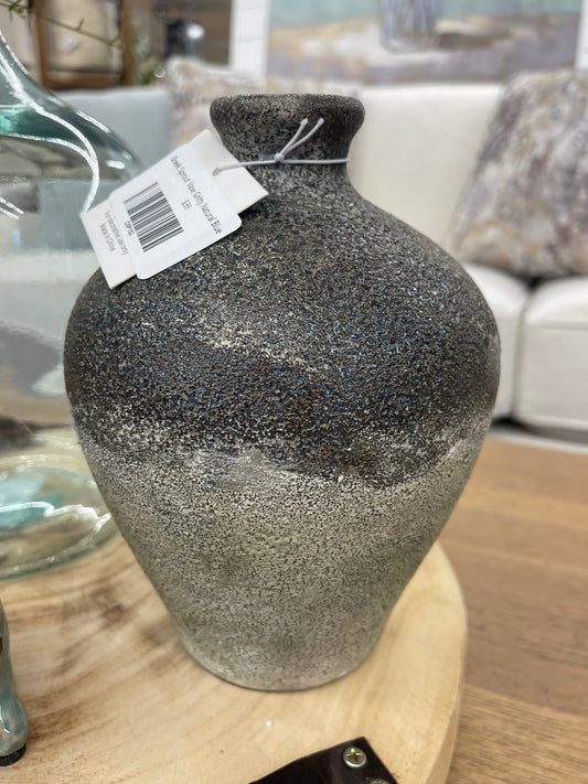 Greek Sprout Vase Gritty Natural Blue