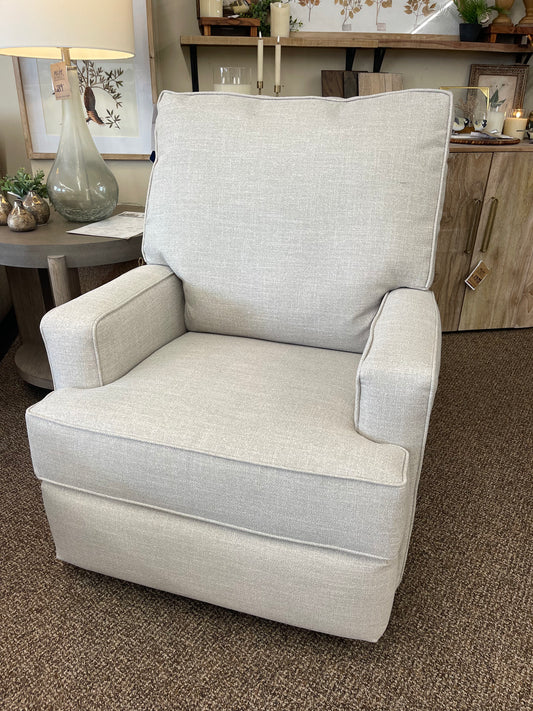 Kersey Ivory Power Swivel Glider Recliner