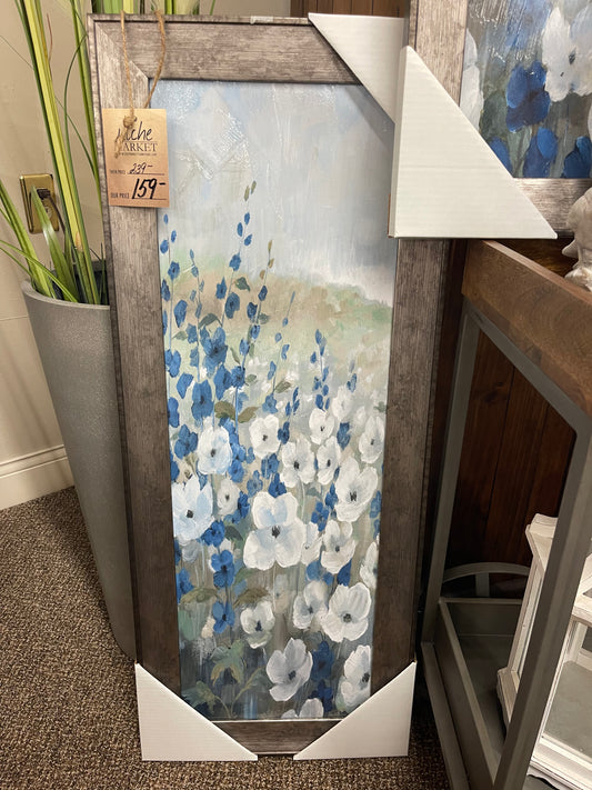 White Flower Mix Framed Print I