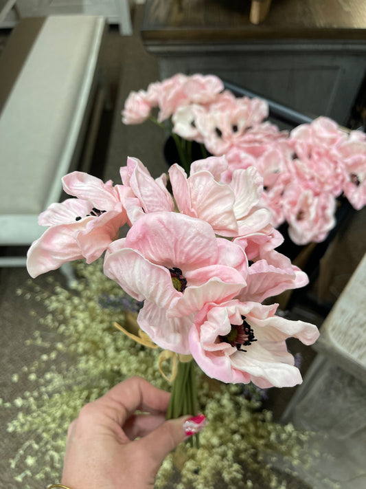 Pink Real Touch Mini Poppy Bundle